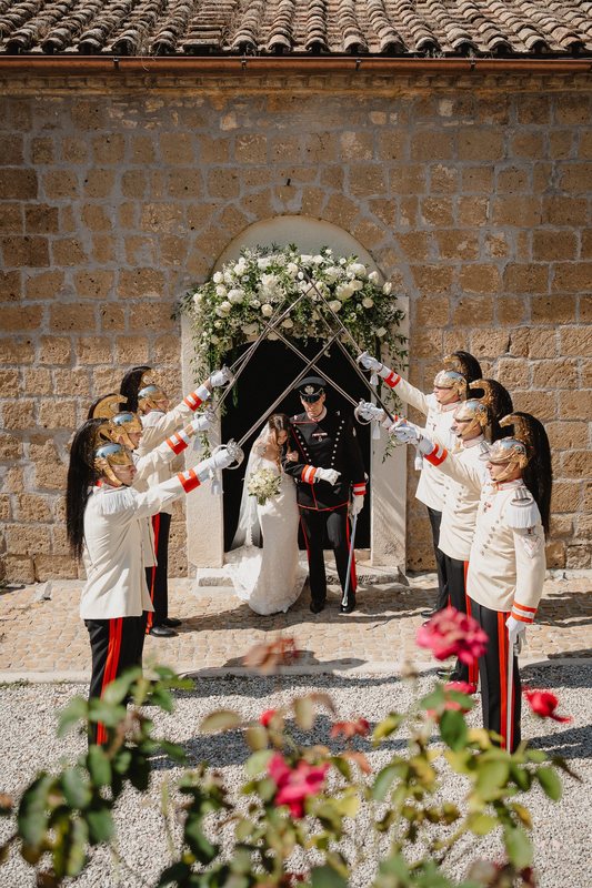 La cerimonia nella chiesa dell’Abbazia