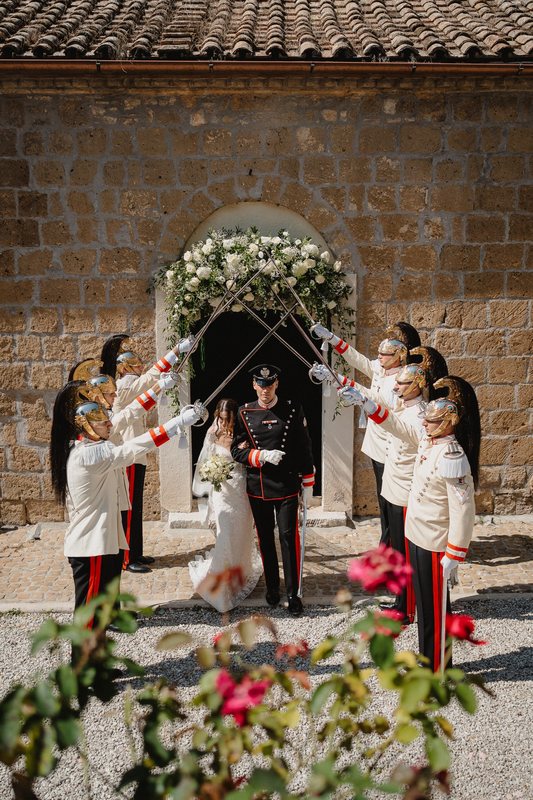 La cerimonia nella chiesa dell’Abbazia
