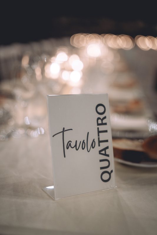 I dettagli della tavola e della mise en place