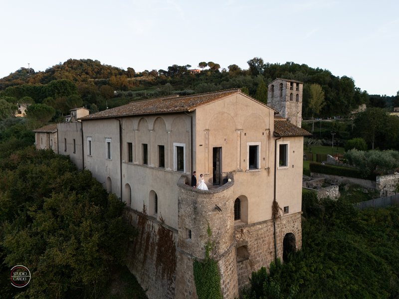 L’Abbazia e il paesaggio dall’alto