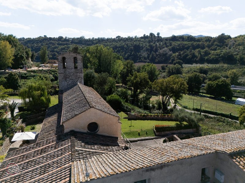 L’Abbazia e il paesaggio dall’alto