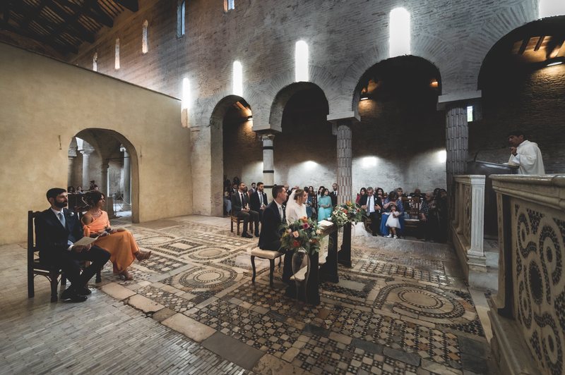 La cerimonia nella chiesa dell’Abbazia
